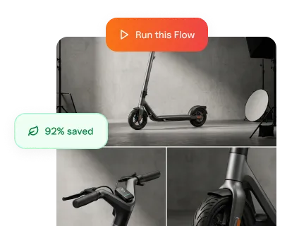 Optimized product image with file size savings